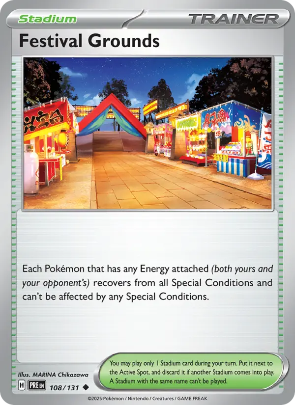 Festival Grounds 108 — Prismatic Evolutions 108, Holofoil finish