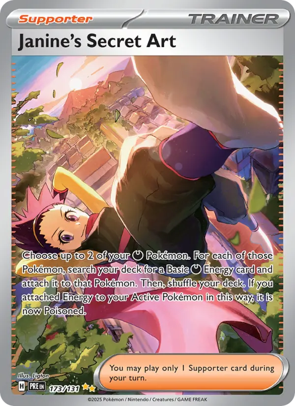 Janine's Secret Art 173 card from Prismatic Evolutions