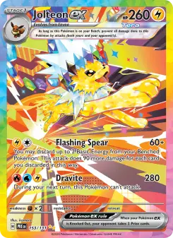 Jolteon ex 153 — Prismatic Evolutions