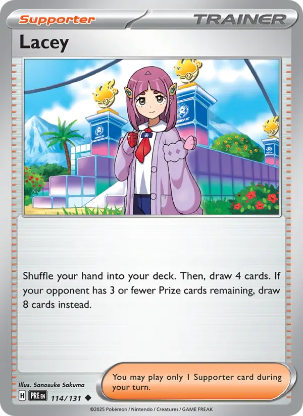 Lacey 114 — Prismatic Evolutions 114, Holofoil finish