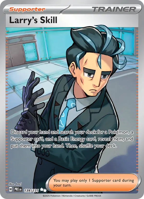 Larry's Skill 139 — Prismatic Evolutions 139, Holofoil finish