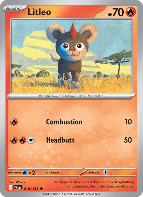 Litleo 15 — Prismatic Evolutions 15, Holofoil finish