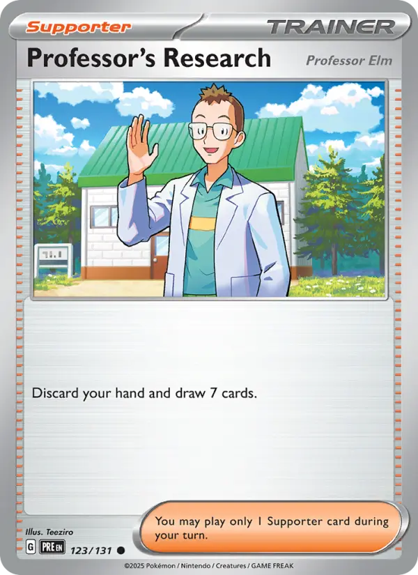 Professor's Research 123 — Prismatic Evolutions 123, Holofoil finish