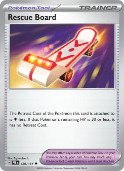 Rescue Board 126 — shown as an example of the Reverse Holofoil finish