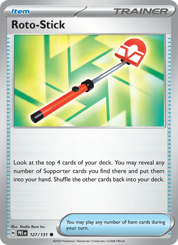 Roto-Stick 127 — Prismatic Evolutions 127, Holofoil finish