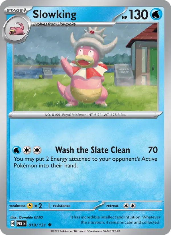 Slowking 19 — Prismatic Evolutions 19, Holofoil finish