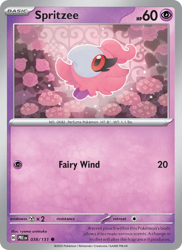 Spritzee 38 — Prismatic Evolutions 38, Holofoil finish