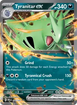 Tyranitar ex — Prismatic Evolutions #64