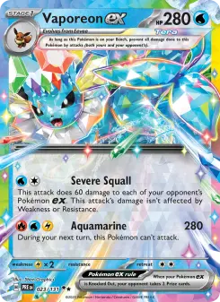 Vaporeon ex — Prismatic Evolutions #23