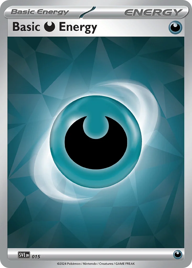 Basic Darkness Energy 15 — Scarlet & Violet Energies 15, Holofoil finish
