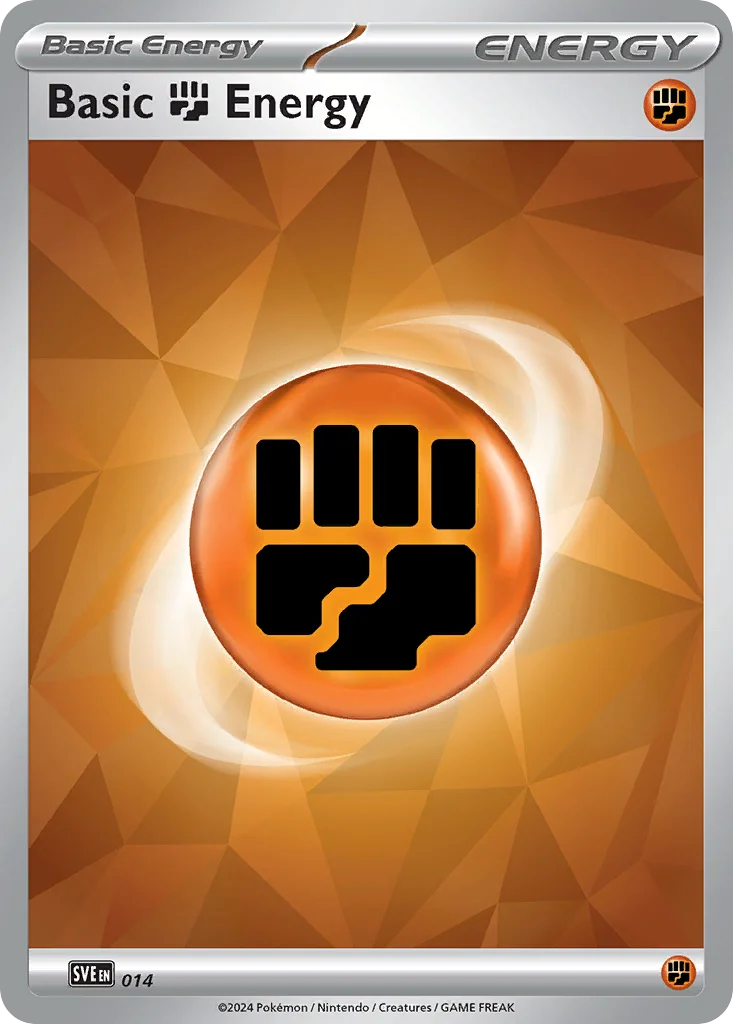 Basic Fighting Energy 14 — Scarlet & Violet Energies 14, Holofoil finish