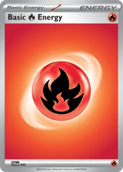 Basic Fire Energy 2 — shown as an example of the Reverse Holofoil finish