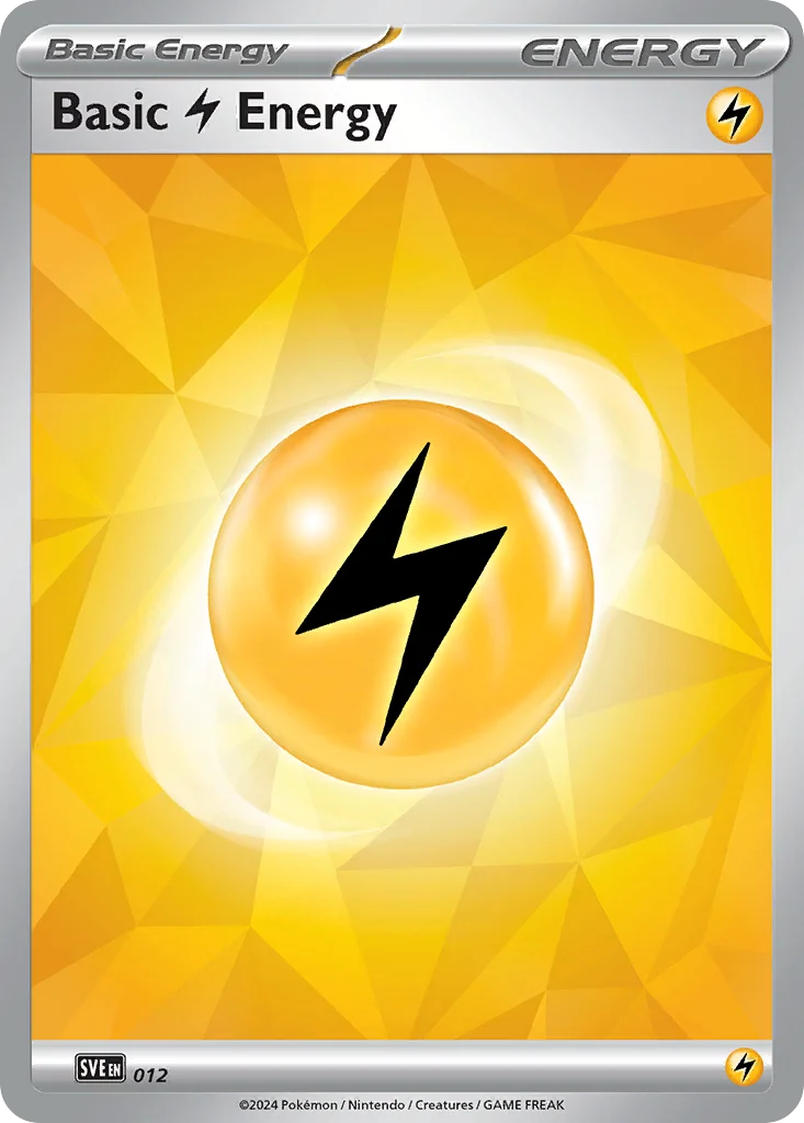 Basic Lightning Energy 12 — Scarlet & Violet Energies 12, Holofoil finish