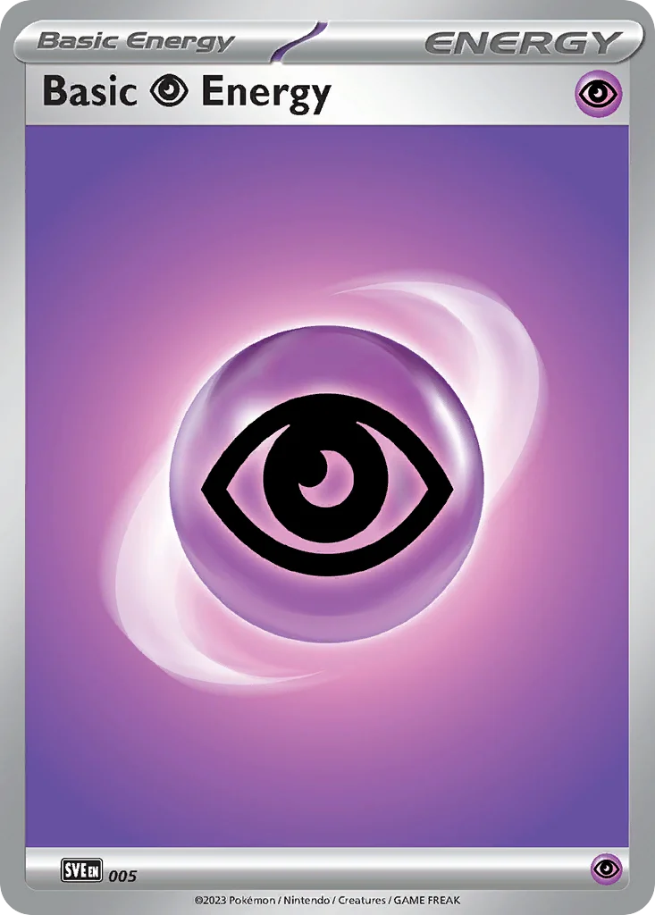 Basic Psychic Energy 5 — Scarlet & Violet Energies 5, Holofoil finish