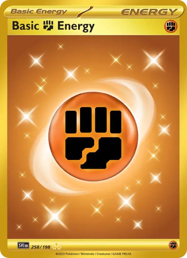 Basic Fighting Energy 258 card from Scarlet & Violet