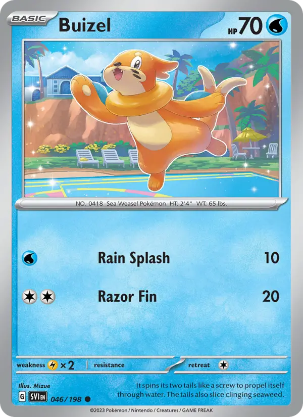 Buizel 46 card from Scarlet & Violet