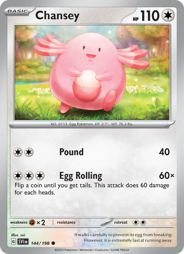 Chansey 144 — Scarlet & Violet 144, Normal finish