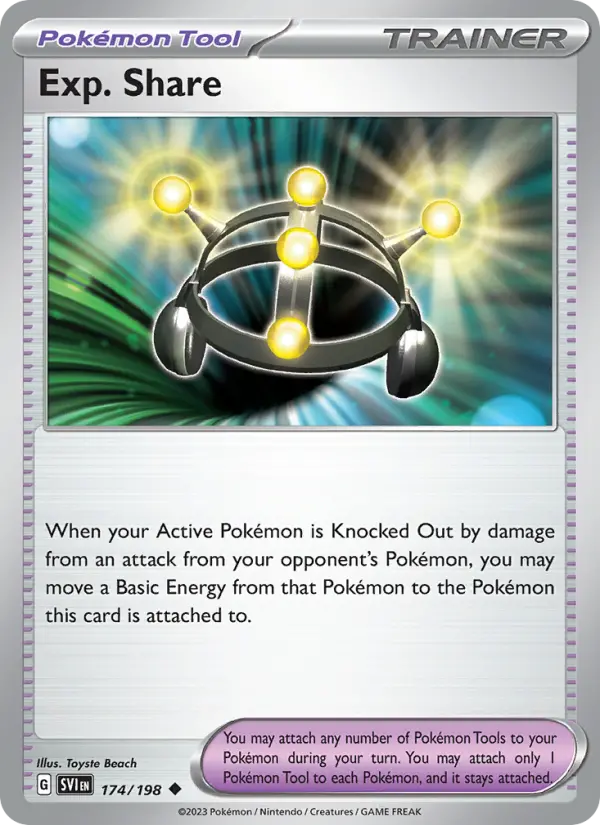Exp. Share 174 card from Scarlet & Violet
