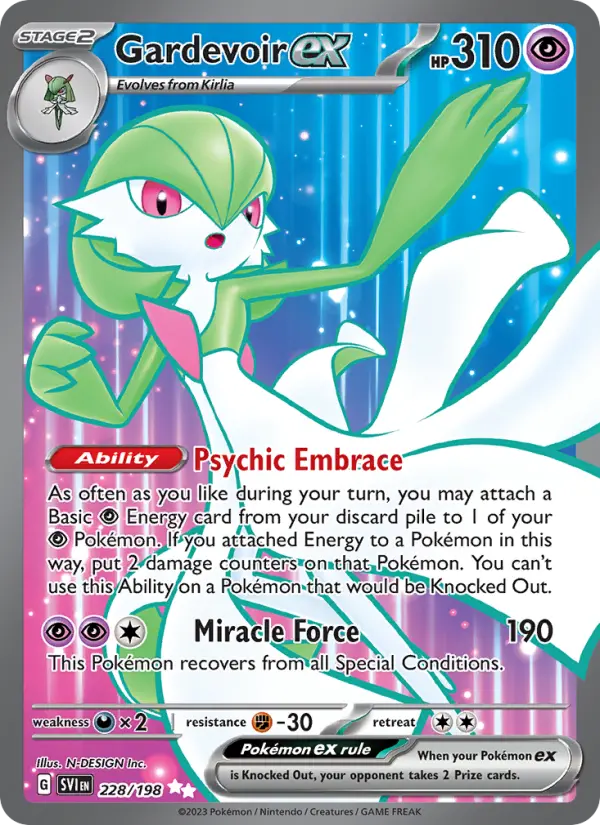 Gardevoir ex 228 — Scarlet & Violet 228, Holofoil finish