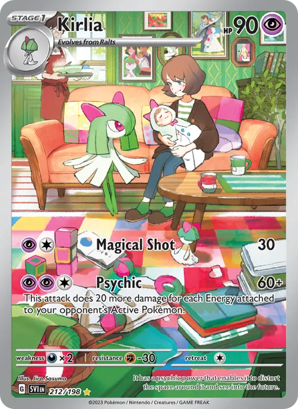 Kirlia 212 — Scarlet & Violet 212, Holofoil finish
