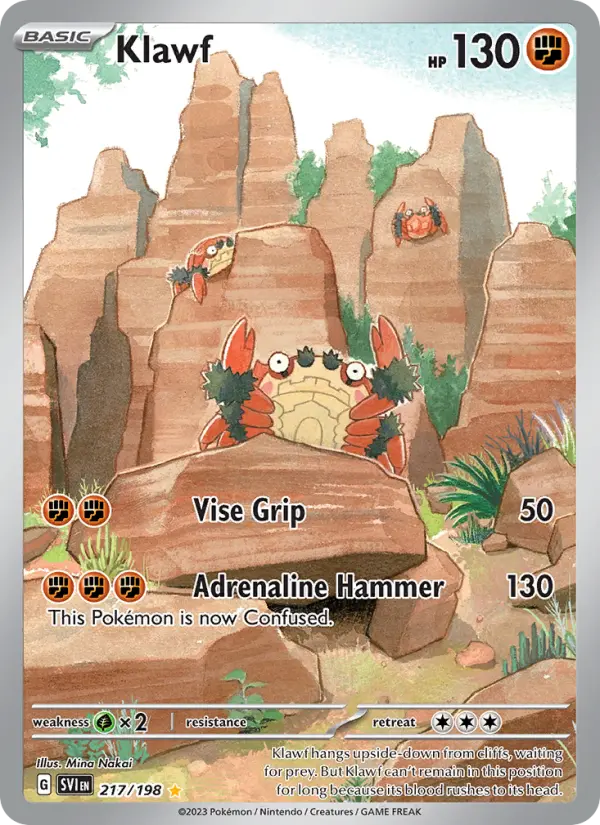 Klawf 217 card from Scarlet & Violet