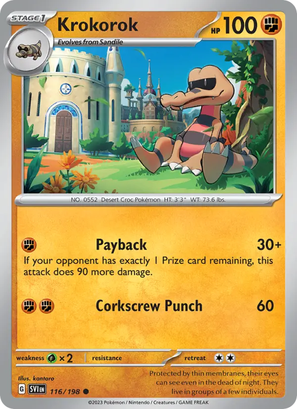 Krokorok 116 — Scarlet & Violet 116, Normal finish