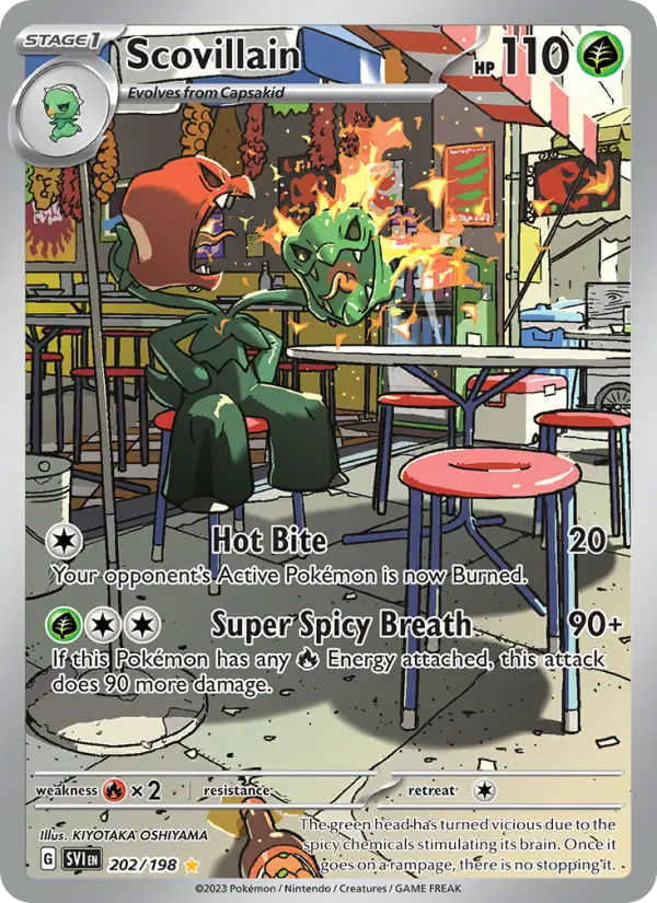 Scovillain 202 card from Scarlet & Violet