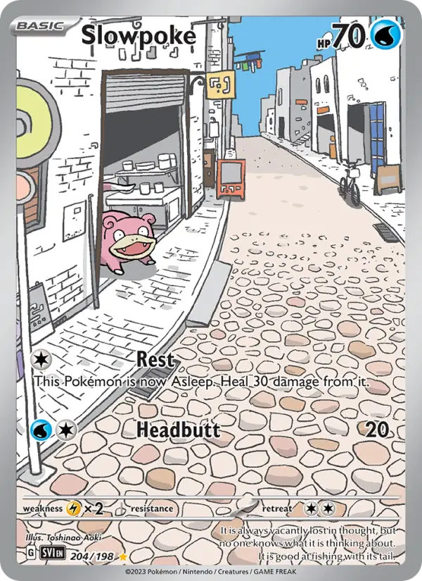Slowpoke 204 — Scarlet & Violet 204, Holofoil finish