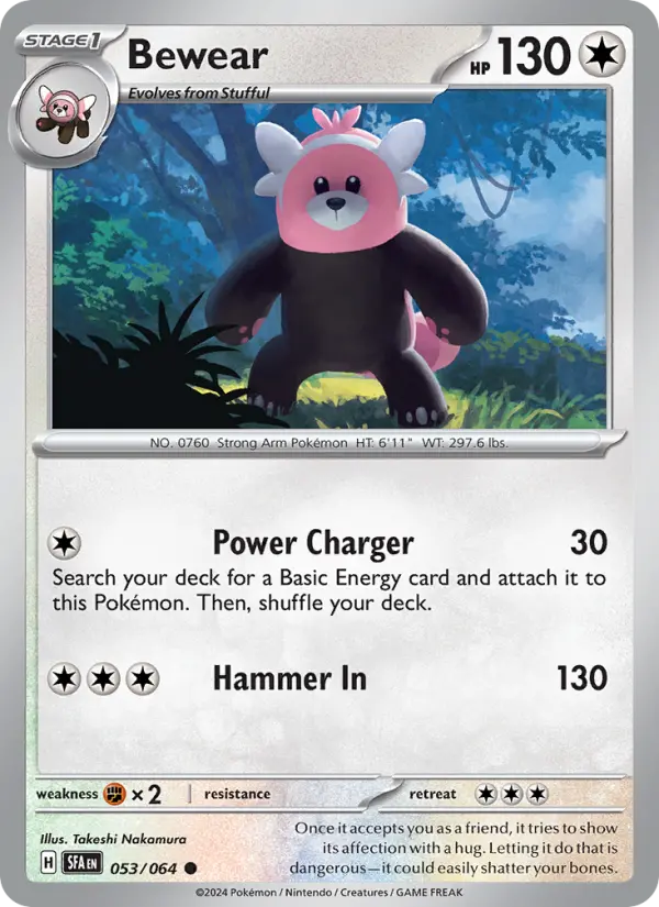 Bewear 53 card from Shrouded Fable