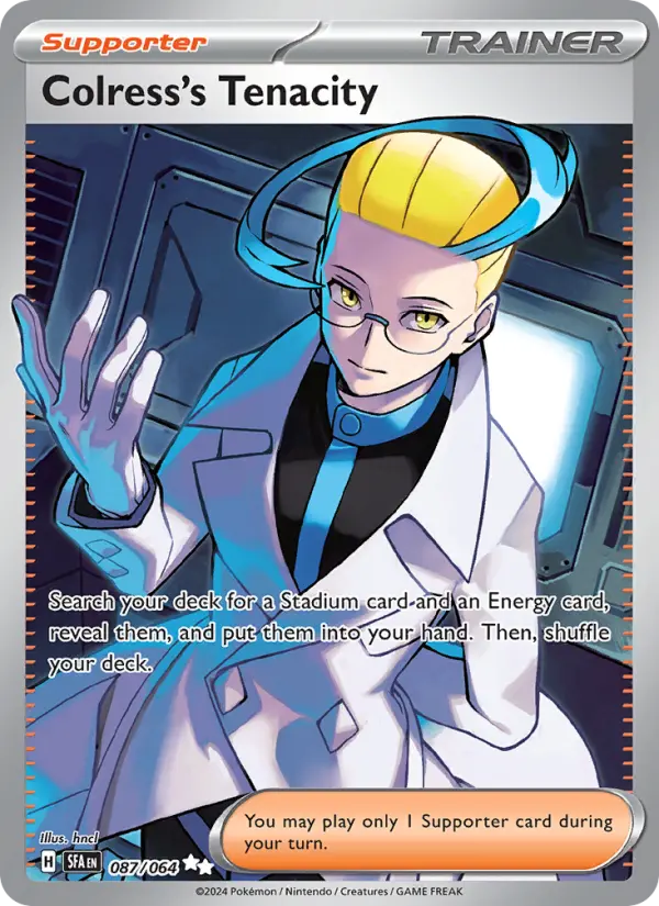Colress's Tenacity 87 — Shrouded Fable 87, Holofoil finish