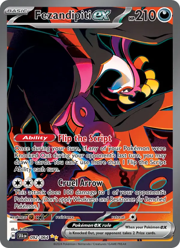 Fezandipiti ex 92 — Shrouded Fable 92, Holofoil finish