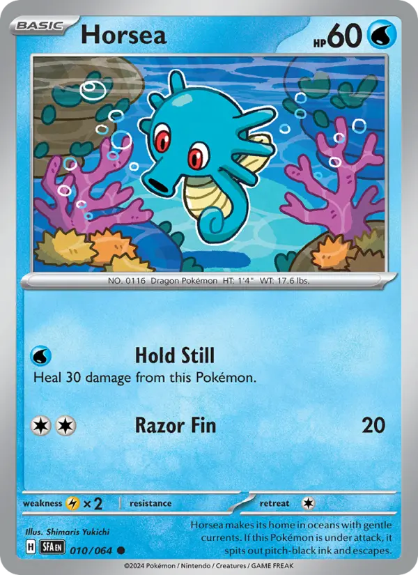Horsea 10 card from Shrouded Fable