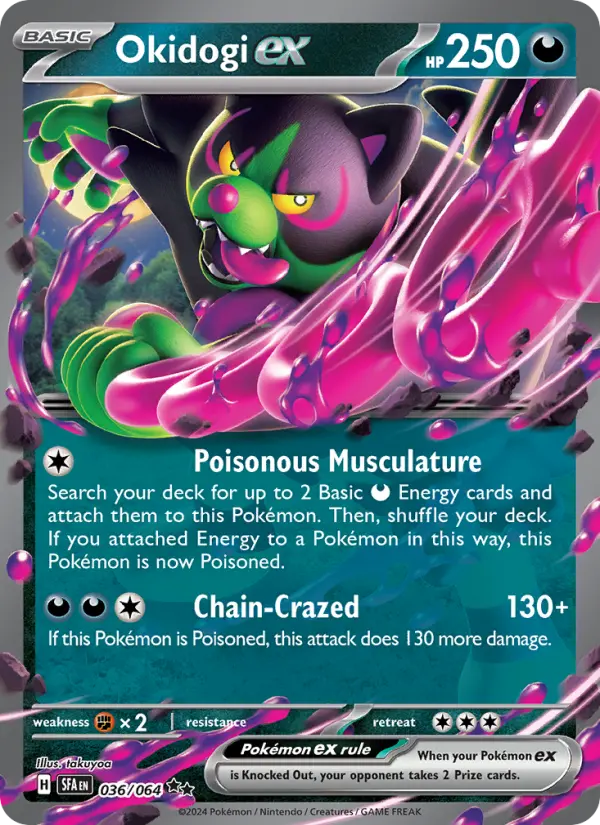 Okidogi ex 36 — Shrouded Fable 36, Holofoil finish