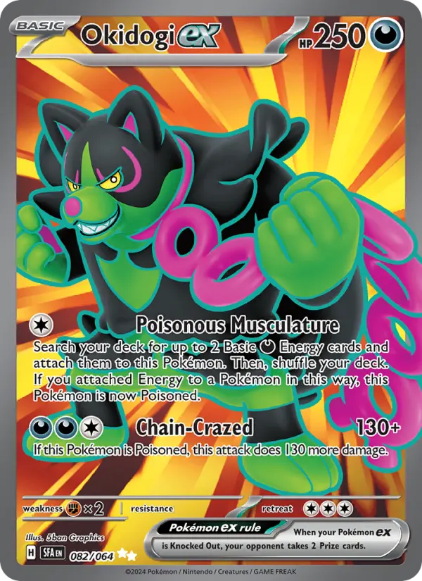 Okidogi ex 82 — Shrouded Fable 82, Holofoil finish