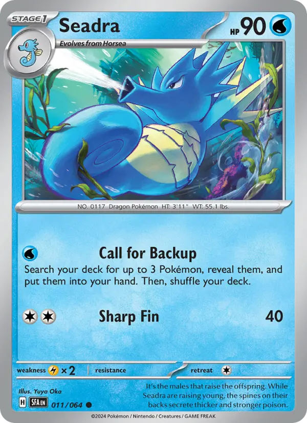 Seadra 11 card from Shrouded Fable
