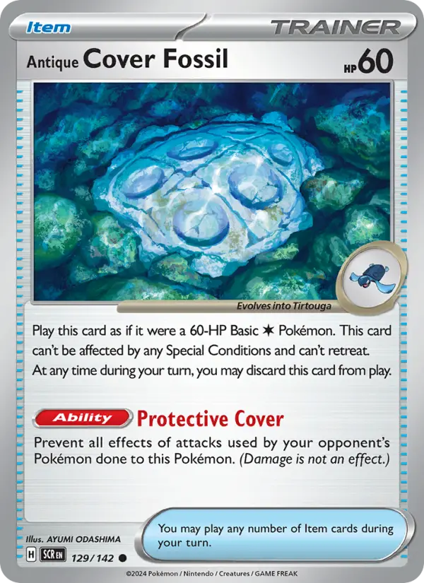 Antique Cover Fossil 129 — Stellar Crown 129, Normal finish