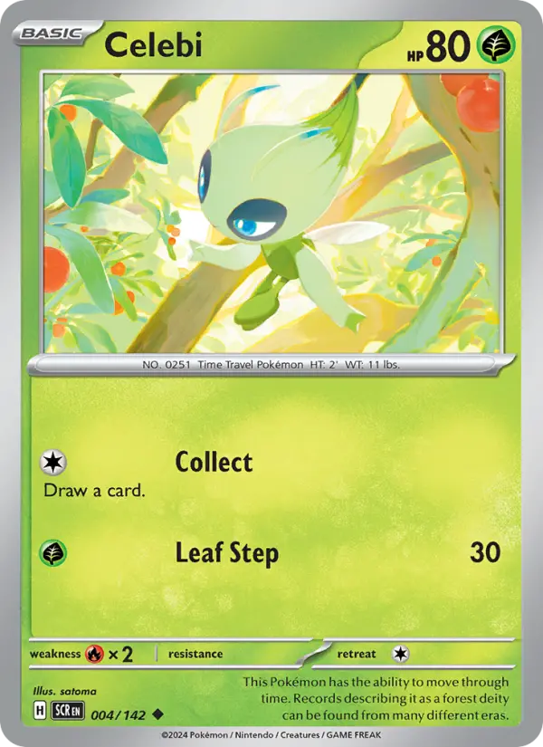 Celebi 4 card from Stellar Crown