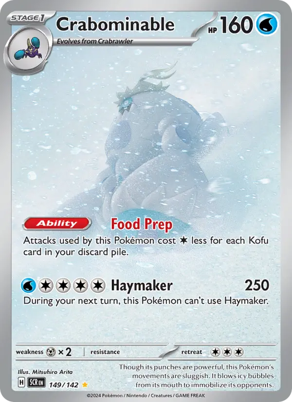 Crabominable 149 — Stellar Crown 149, Holofoil finish