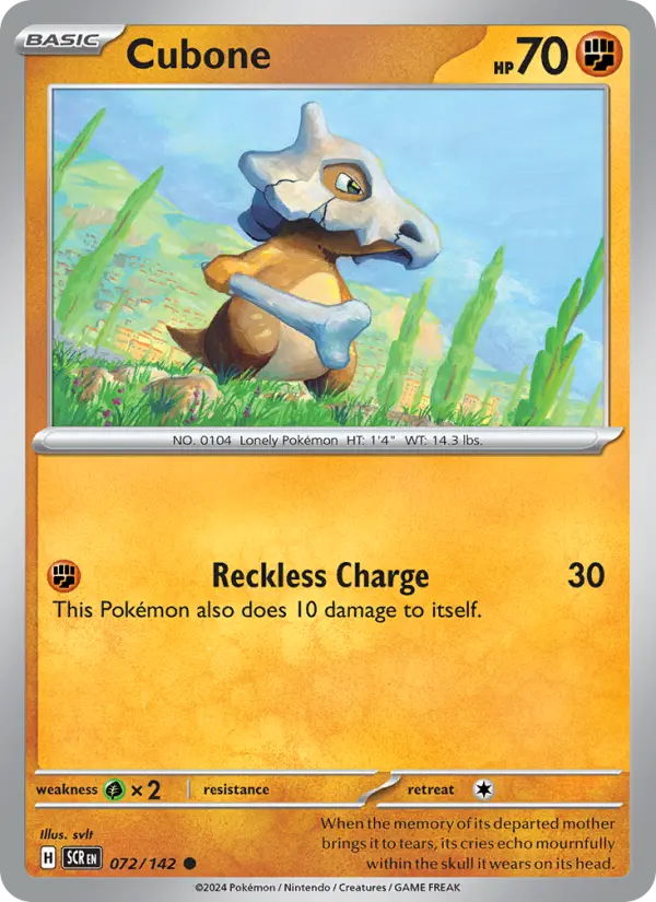 Cubone 72 — Stellar Crown 72, Normal finish