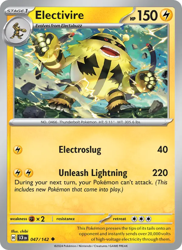 Electivire 47 card from Stellar Crown