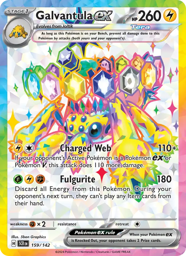 Galvantula ex 159 card from Stellar Crown