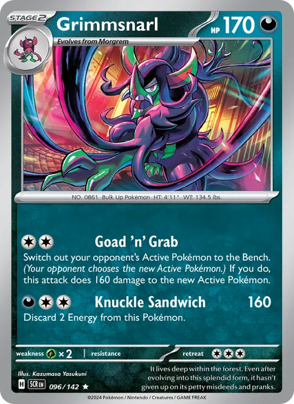 Grimmsnarl 96 card from Stellar Crown