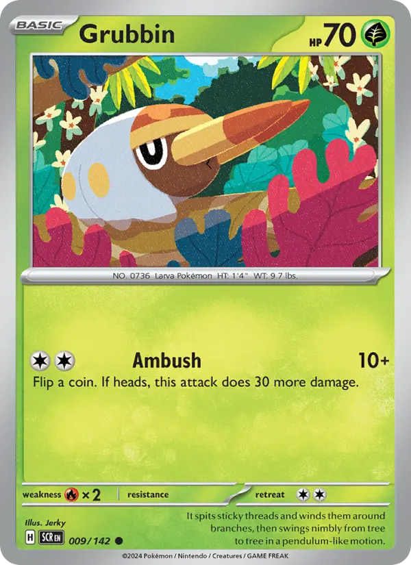 Grubbin 9 card from Stellar Crown