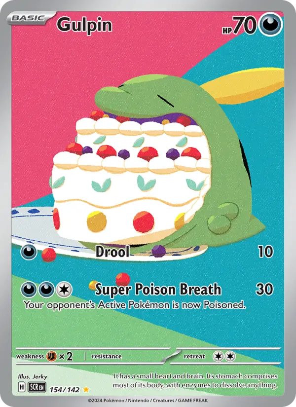 Gulpin 154 — Stellar Crown 154, Holofoil finish