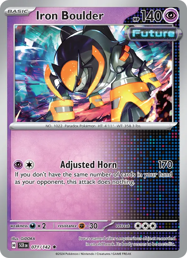 Iron Boulder 71 — Stellar Crown 71, Holofoil finish