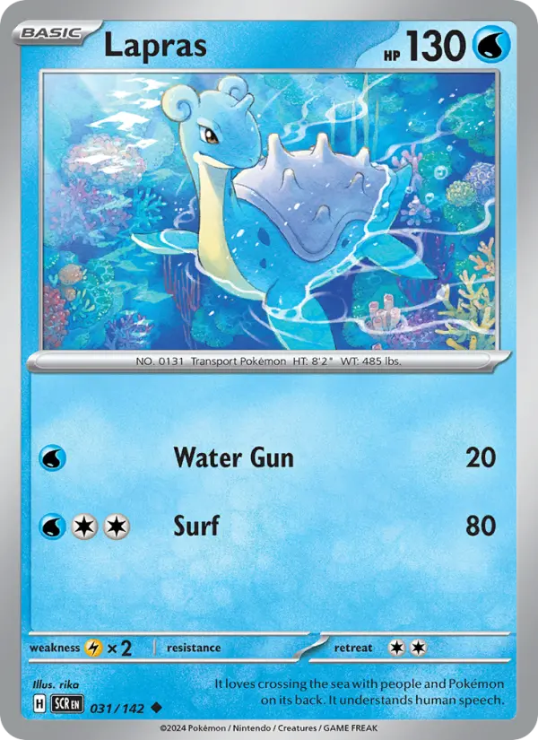 Lapras 31 card from Stellar Crown