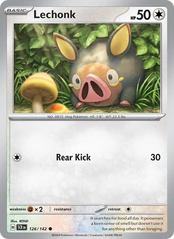 Lechonk 126 card from Stellar Crown