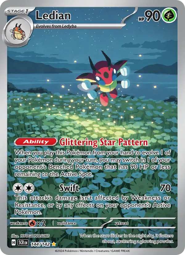Ledian 144 card from Stellar Crown
