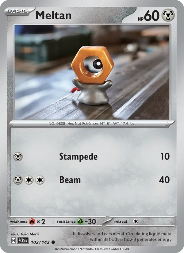 Meltan 102 card from Stellar Crown