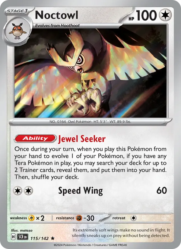 Noctowl 115 card from Stellar Crown